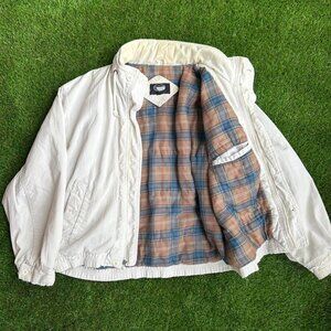 Vintage White Windbreaker Jacket